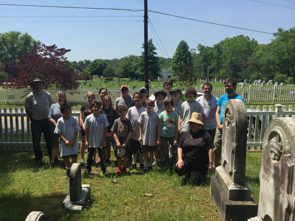 West River Burial Ground Cleanup and Flag placement – May 26, 2018