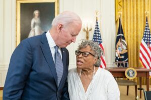 Opal Lee with President Biden