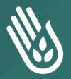 Right Sharing of Word's Resources Image of hand, water, grain logo of